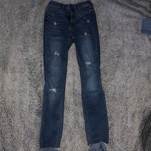 Hollister medium washed ripped jeans